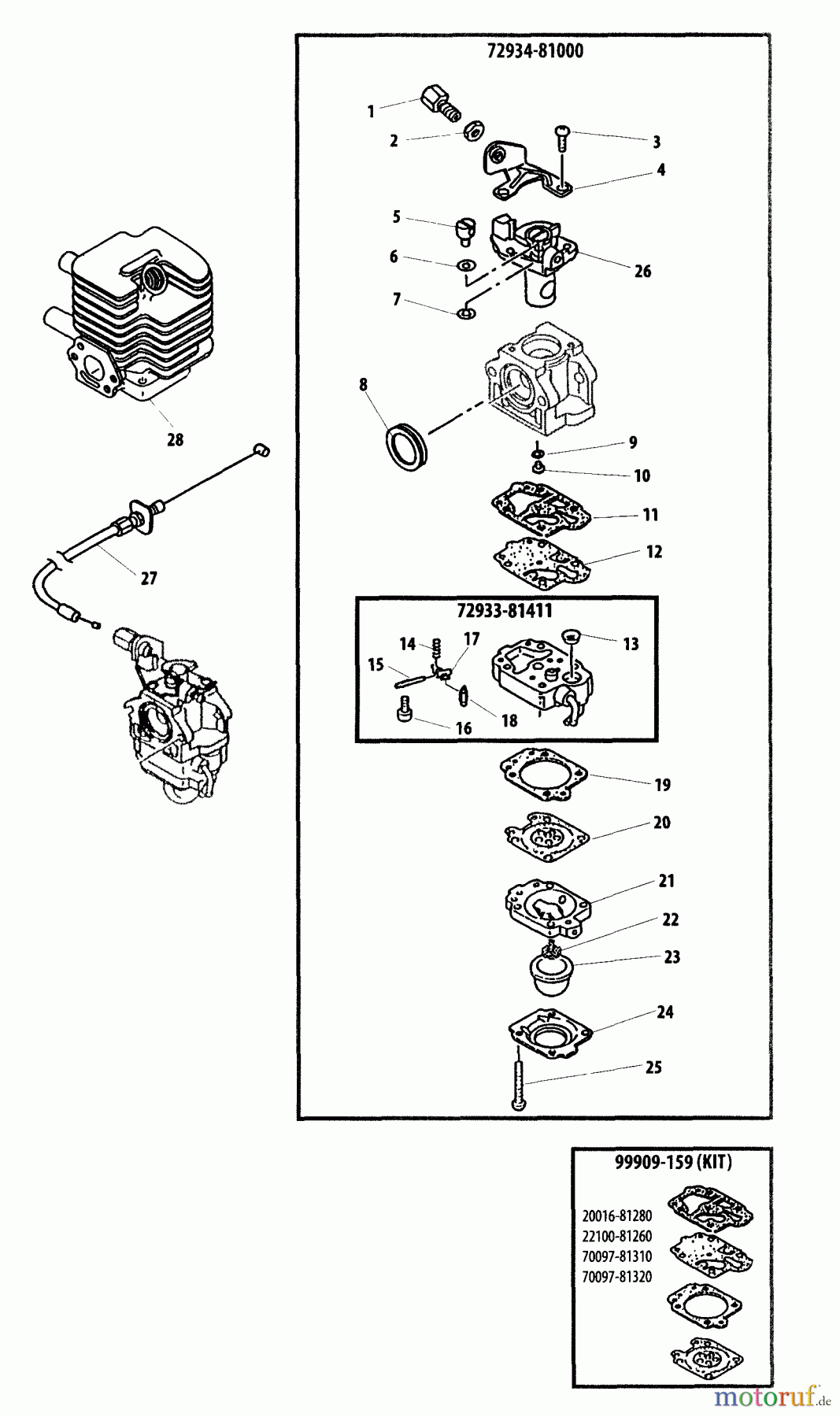  Shindaiwa Bläser / Sauger / Häcksler / Mulchgeräte EB240 - Shindaiwa Hand Held Blower Carburetor -- EPA & CARB Changes