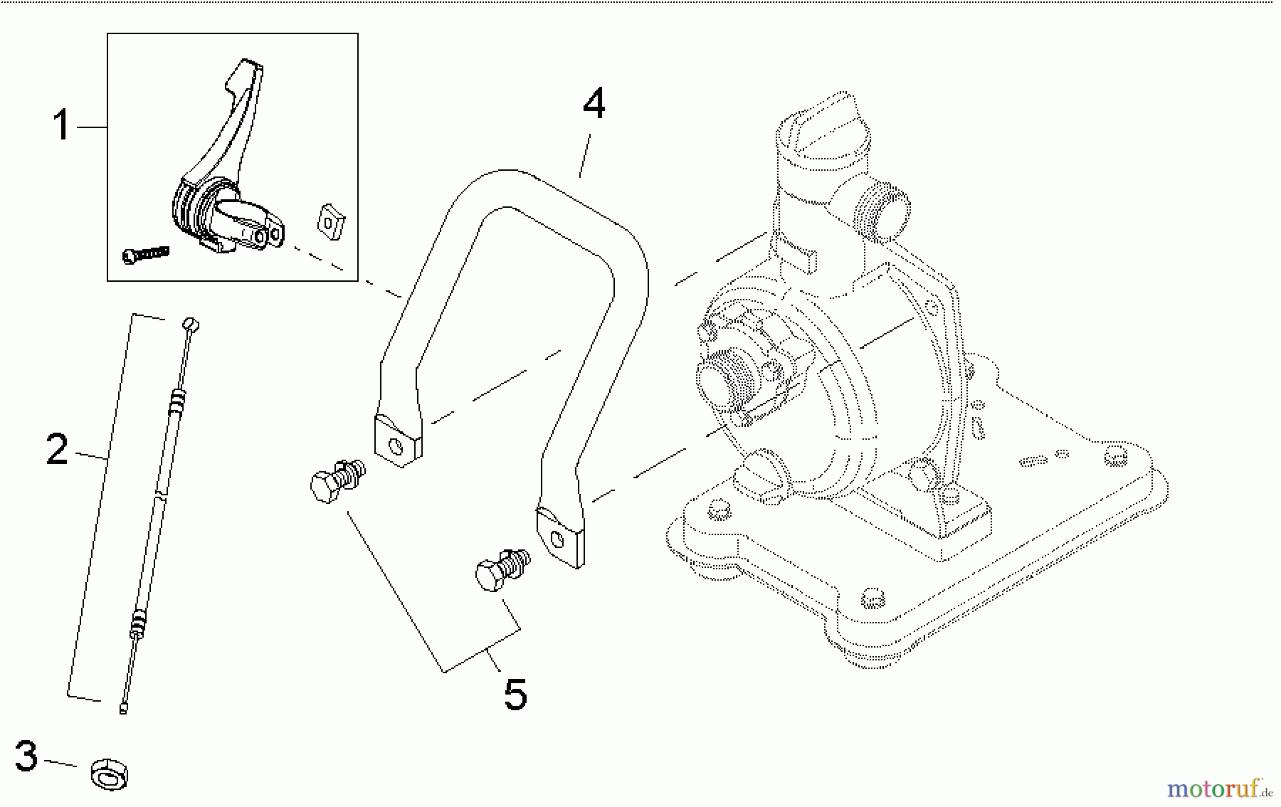  Shindaiwa Wasserpumpen GP344 - Shindaiwa Water Pump, S/N: T16011001001 - T16011999999 Throttle Control / Handle