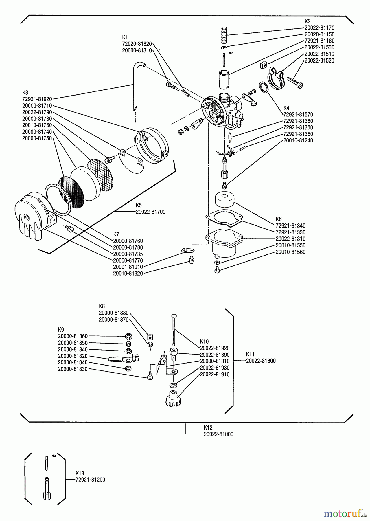  Shindaiwa Wasserpumpen GP45 - Shindaiwa Water Pump Carburetor