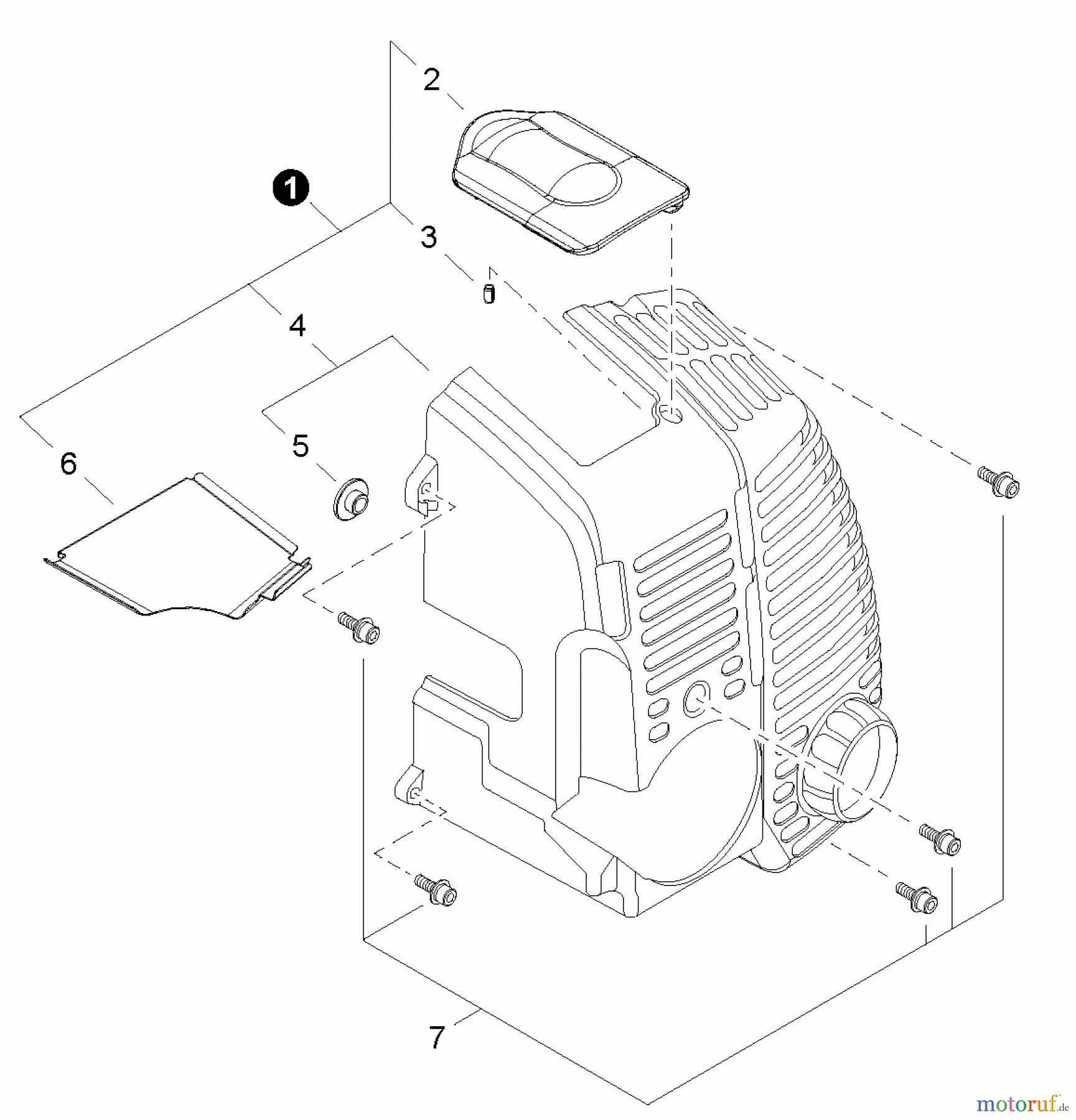 Shindaiwa Bläser / Sauger / Häcksler / Mulchgeräte EB802 - Shindaiwa Back Pack Blower, Engine Cover
