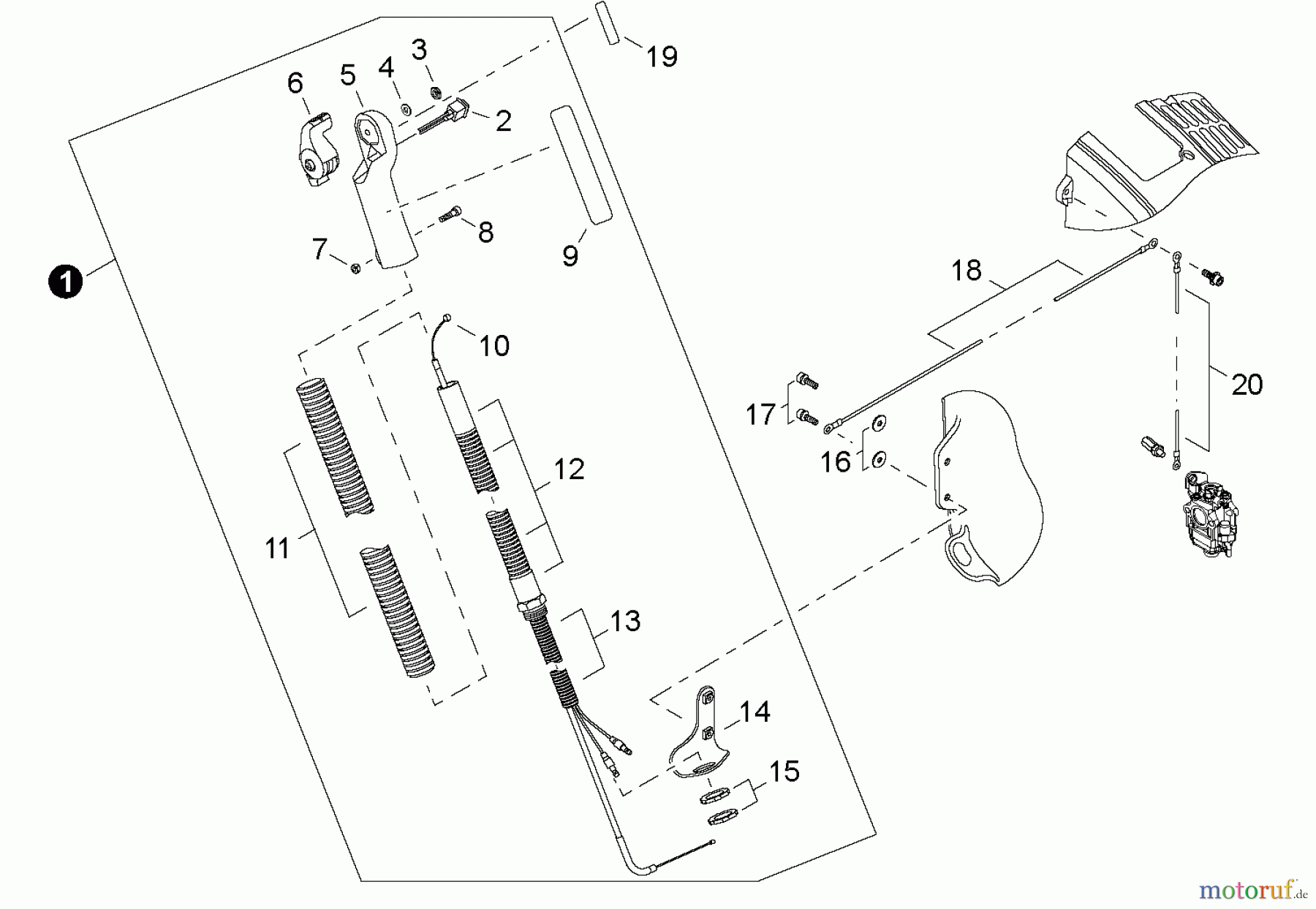 Shindaiwa Bläser / Sauger / Häcksler / Mulchgeräte EB802 - Shindaiwa Back Pack Blower, Throttle Control