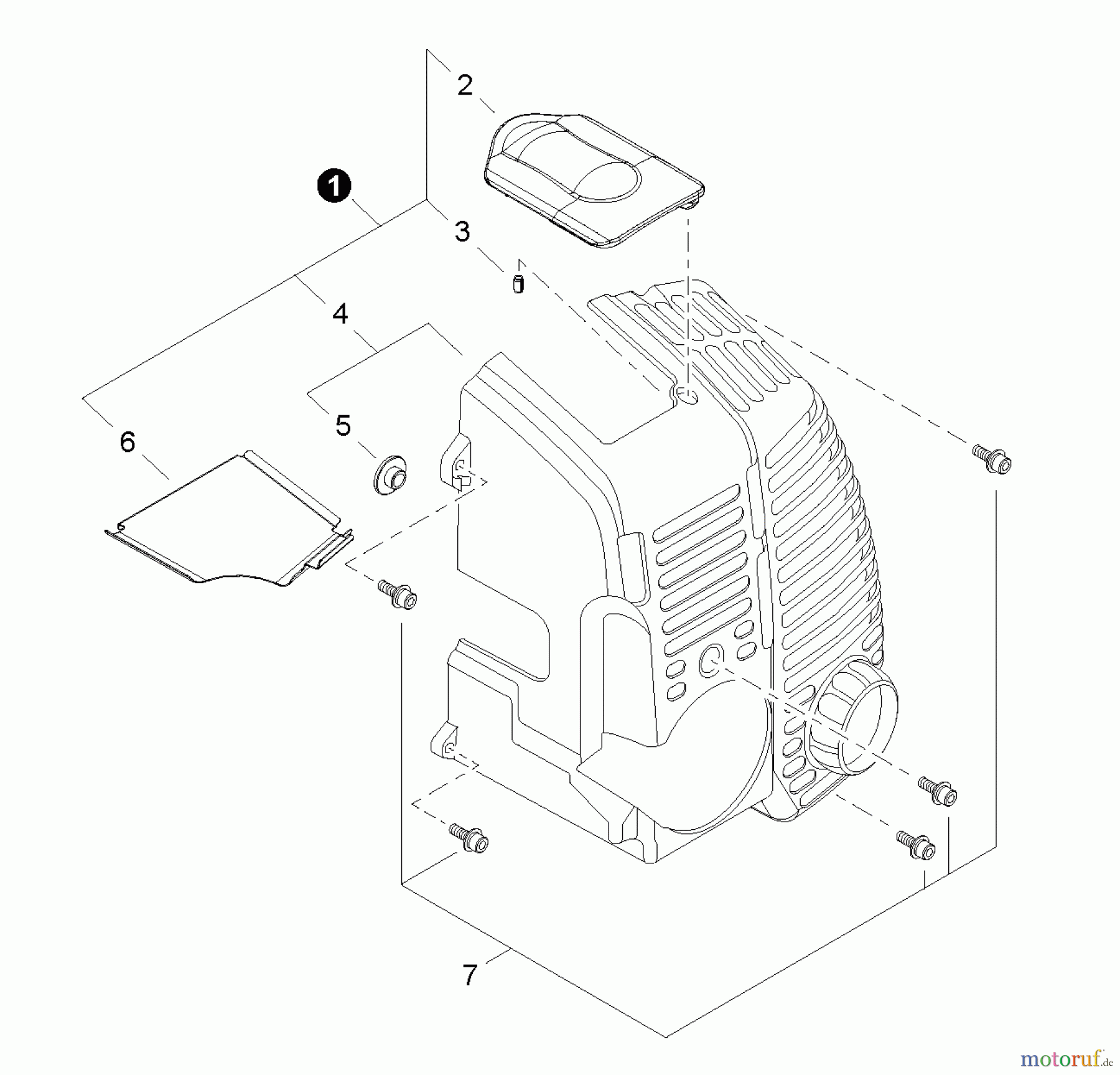  Shindaiwa Bläser / Sauger / Häcksler / Mulchgeräte EB802RT - Shindaiwa Back Pack Blower, S/N: P34413001001 - P34413999999 Engine Cover