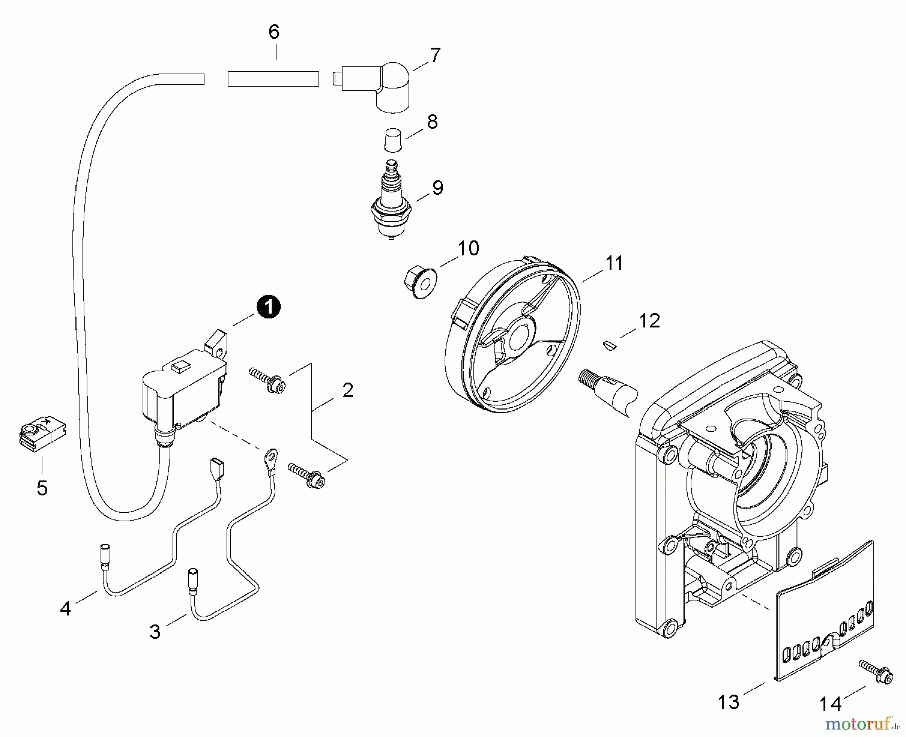 Shindaiwa Bläser / Sauger / Häcksler / Mulchgeräte EB802RT - Shindaiwa Back Pack Blower, S/N: P34413001001 - P34413999999 Ignition / Flywheel