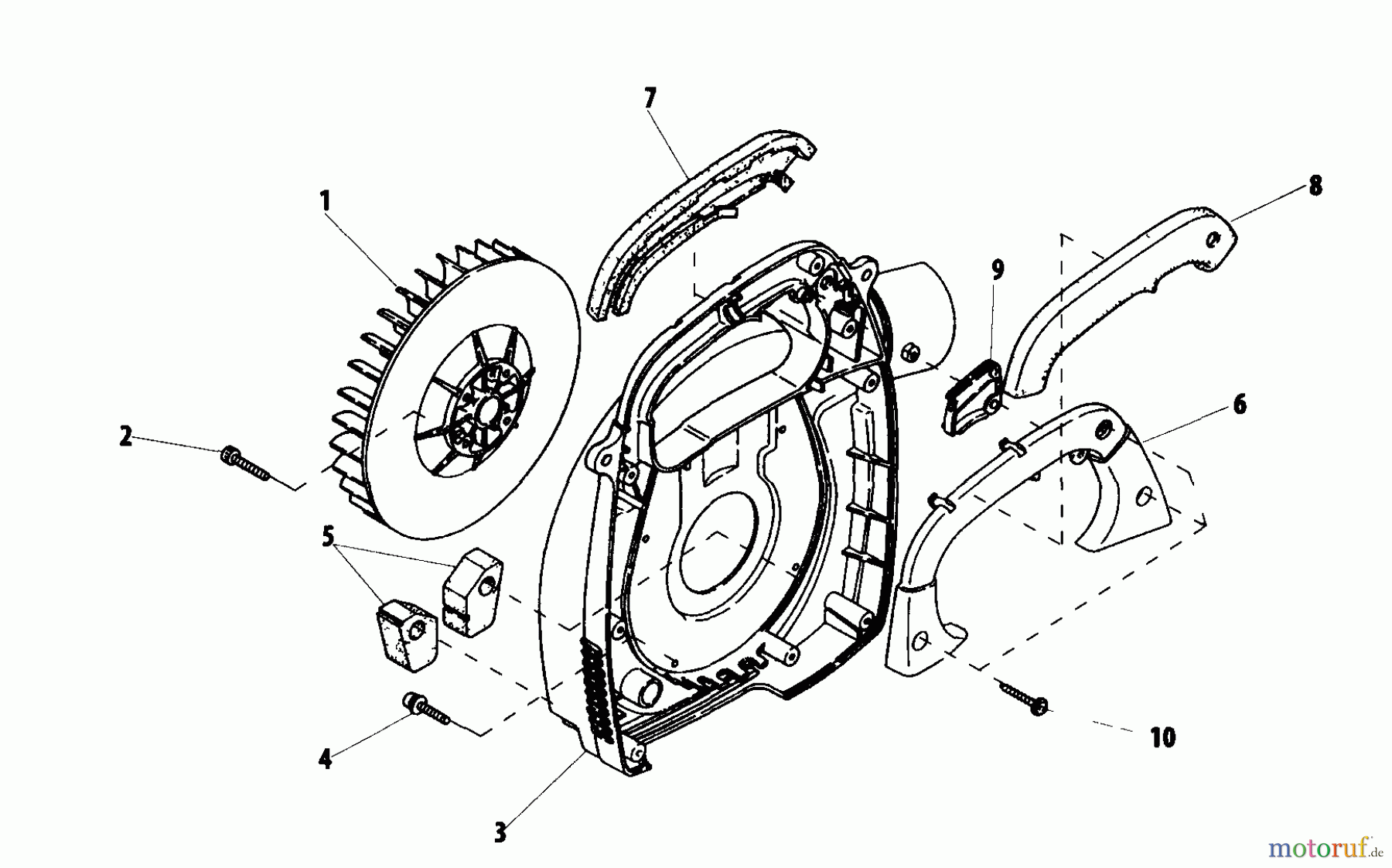  Shindaiwa Bläser / Sauger / Häcksler / Mulchgeräte EB240 - Shindaiwa Hand Held Blower Handle, Impeller
