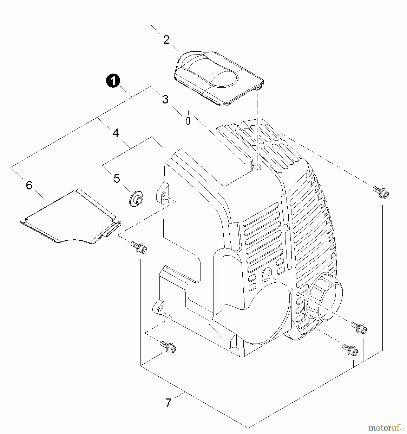  Shindaiwa Bläser / Sauger / Häcksler / Mulchgeräte EB802RT - Shindaiwa Back Pack Blower, Engine Cover