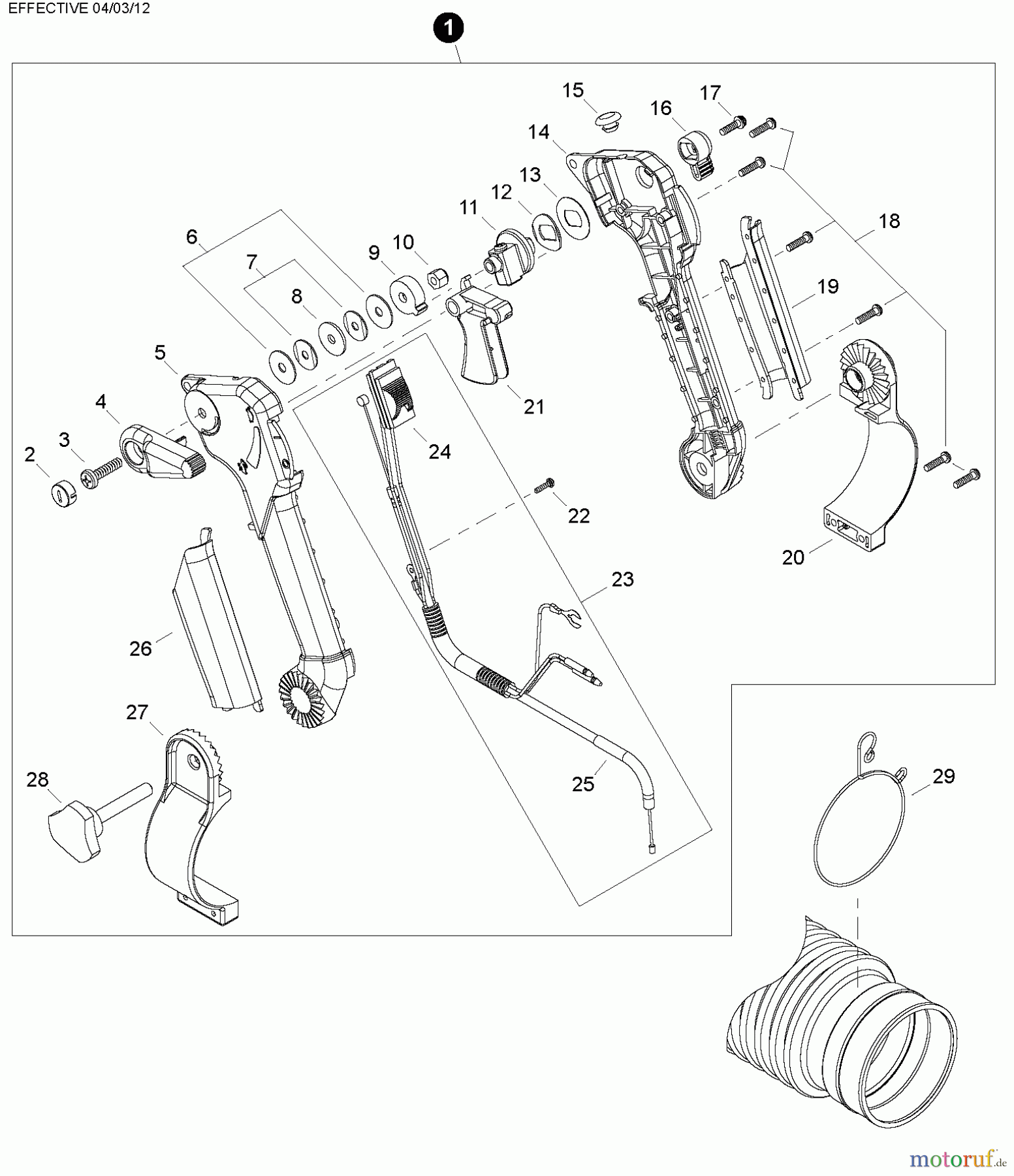  Shindaiwa Bläser / Sauger / Häcksler / Mulchgeräte EB802RT - Shindaiwa Back Pack Blower, Throttle Control