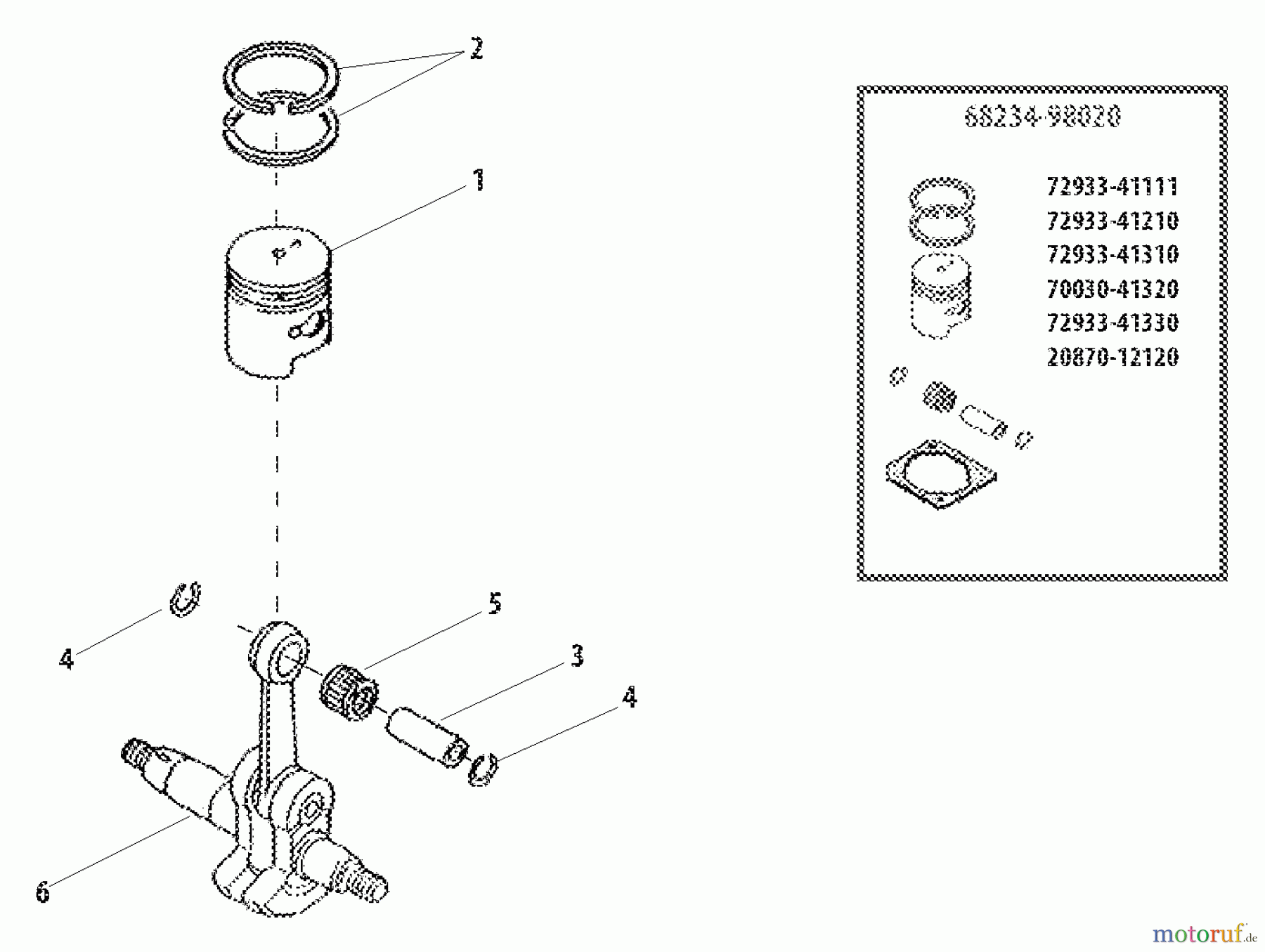  Shindaiwa Bläser / Sauger / Häcksler / Mulchgeräte EB240S - Shindaiwa Hand Held Blower Piston