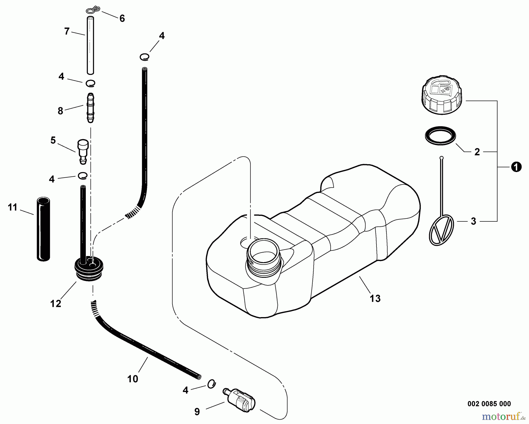Shindaiwa Bläser / Sauger / Häcksler / Mulchgeräte EB854RT - Shindaiwa Back Pack Blower, S/N: T14412001001 - T14412999999 Fuel System S/N: T14412001001 - T14412007240