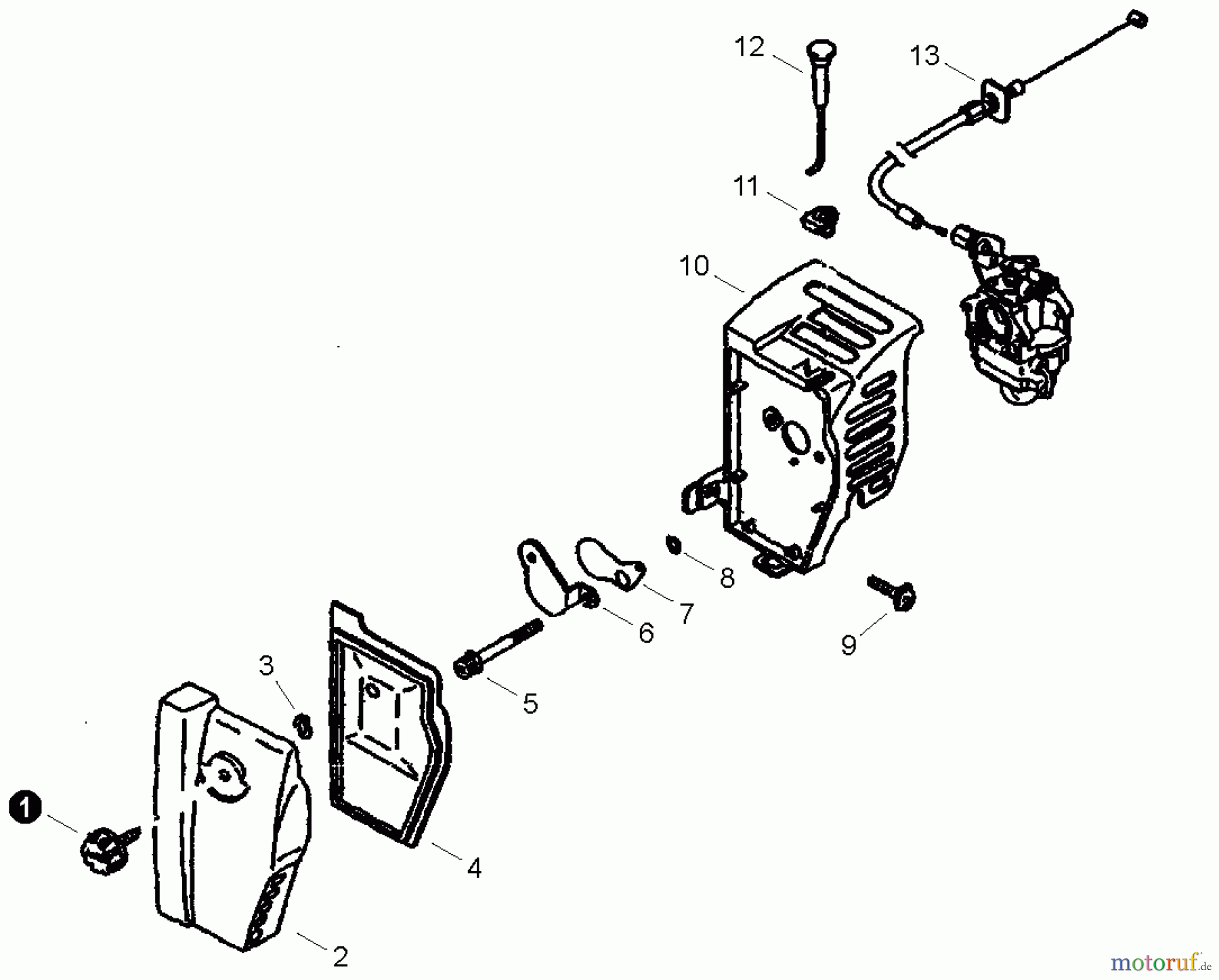  Shindaiwa Bläser / Sauger / Häcksler / Mulchgeräte EB240S - Shindaiwa Hand Held Blower, Air Filter / Throttle Cable
