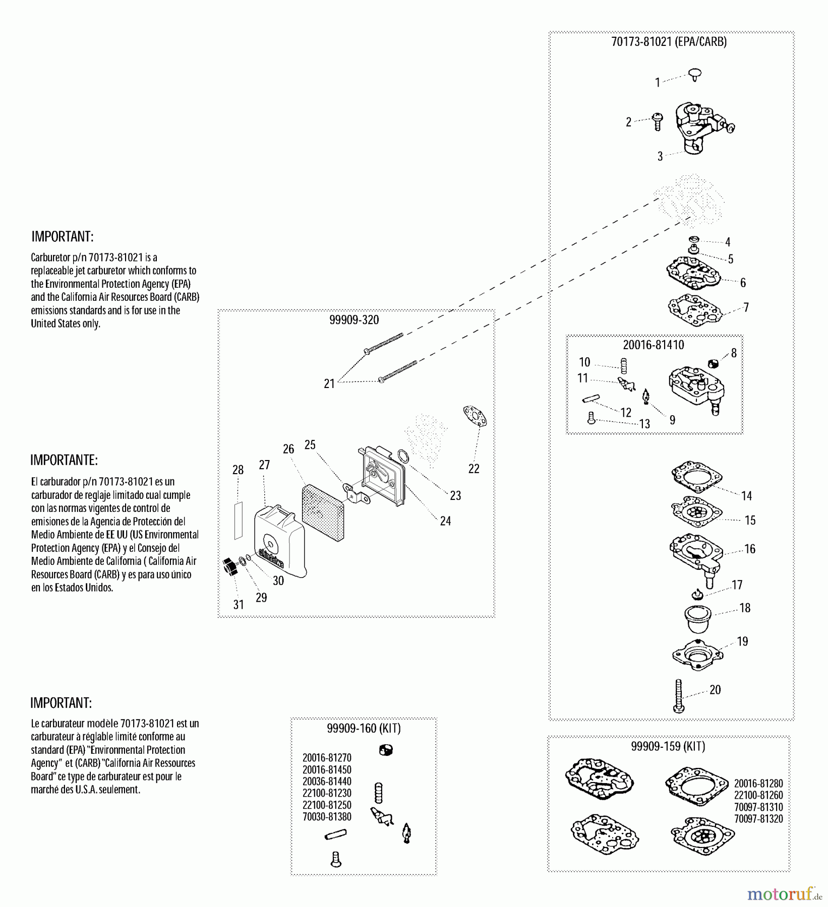 Shindaiwa Heckenscheren AH230 - Shindaiwa Articulating Hedge Trimmer Carburetor