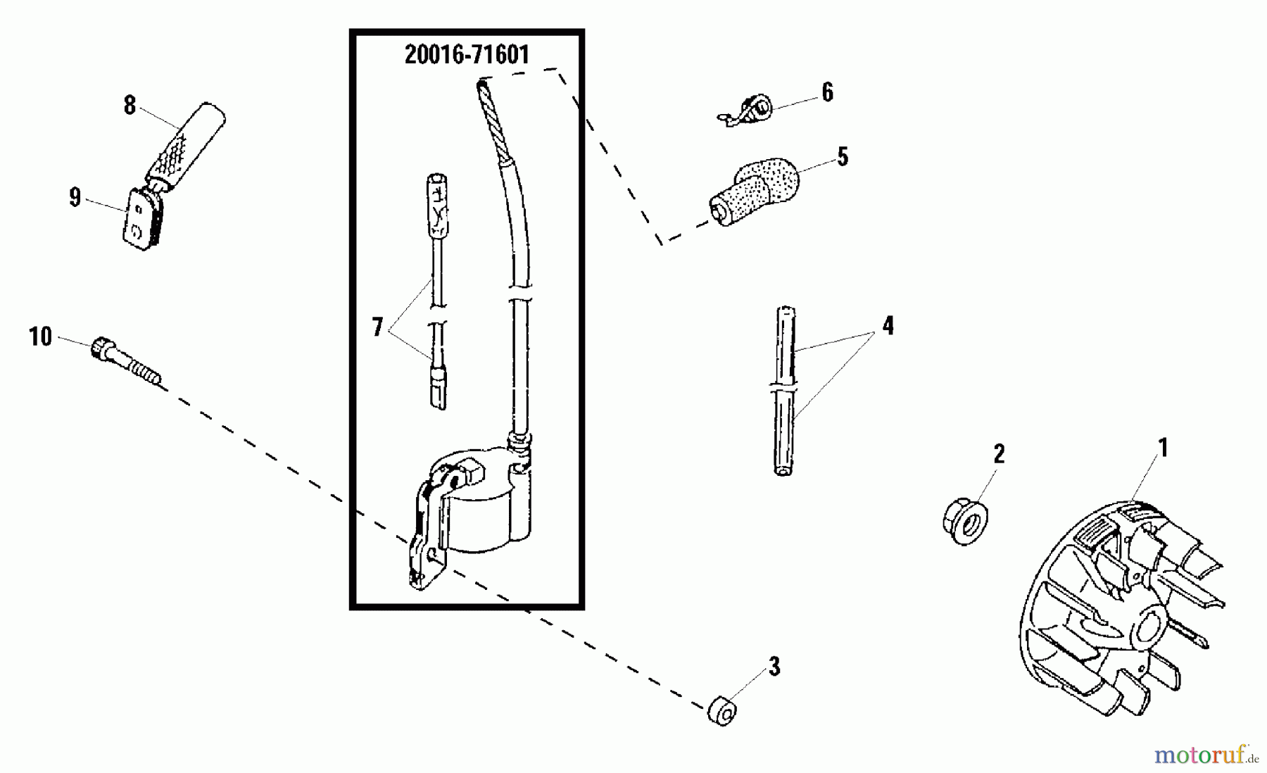 Shindaiwa Heckenscheren AH231 - Shindaiwa Articulating Hedge Trimmer Flywheel, Coil