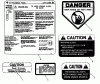Snapper LT160H42CBV - 42" Lawn Tractor, 16 HP, Hydro Drive, Series C Ersatzteile Safety Decals