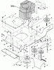 Snapper LT14H331KV (80085) - 41" Lawn Tractor, 14 HP, Hydro Drive, 1991, Series 1 Ersatzteile Engine Base & Drive Parts