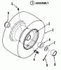 Snapper LT16001 - 16 HP Lawn Tractor, Disc Drive, Series 1 Ersatzteile Front Wheels