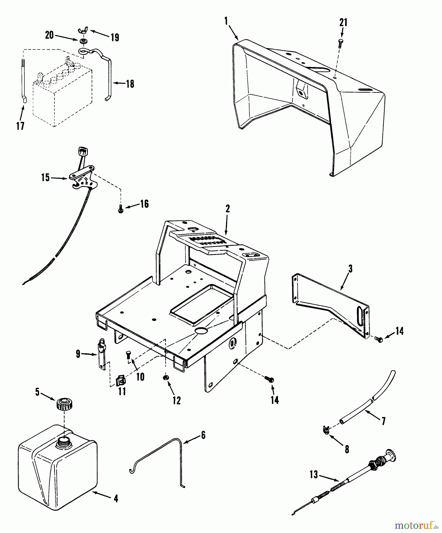 Snapper Rasen- und Gartentraktoren LT16001 - Snapper 16 HP Lawn Tractor, Disc Drive, Series 1 Fuel Tank, Pedestal, Dash & Hold Downs