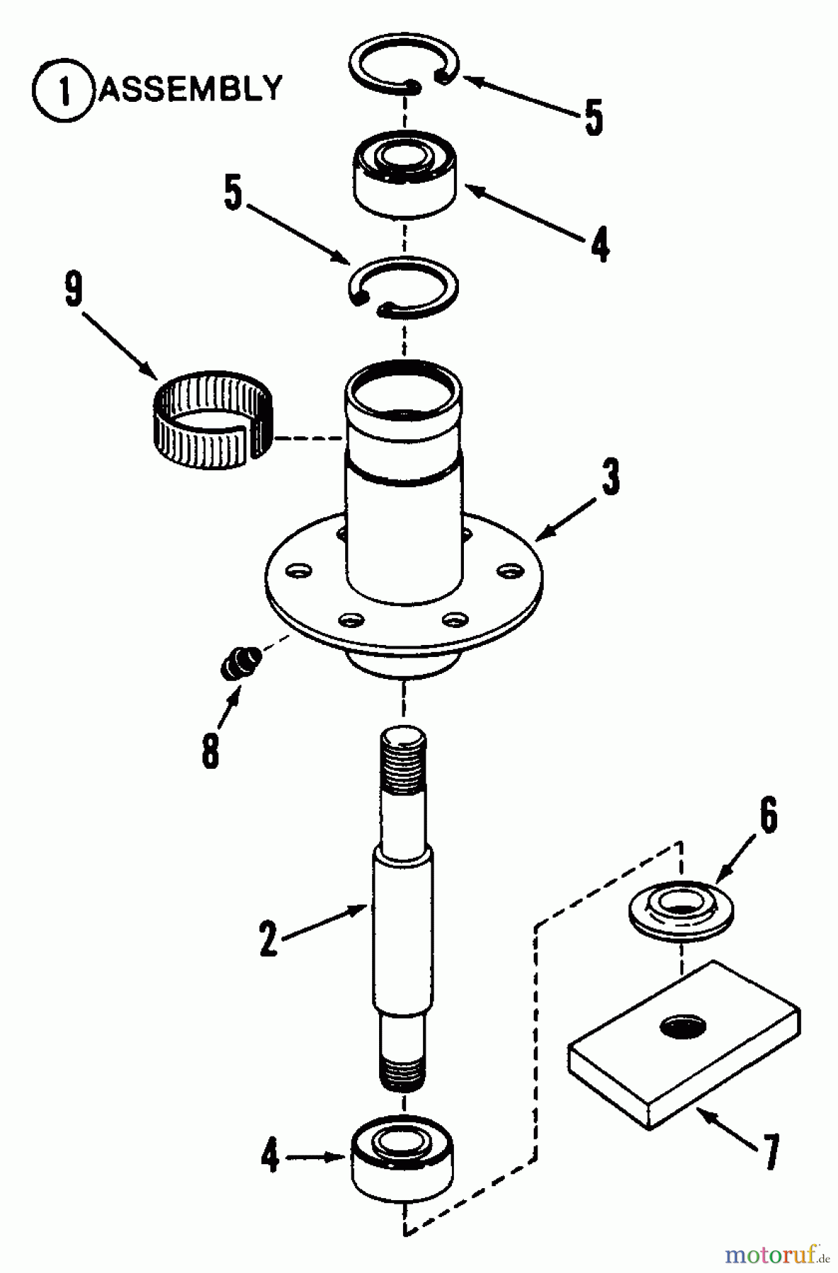  Snapper Rasen- und Gartentraktoren LT16001 - Snapper 16 HP Lawn Tractor, Disc Drive, Series 1 Spindle Assembly (41