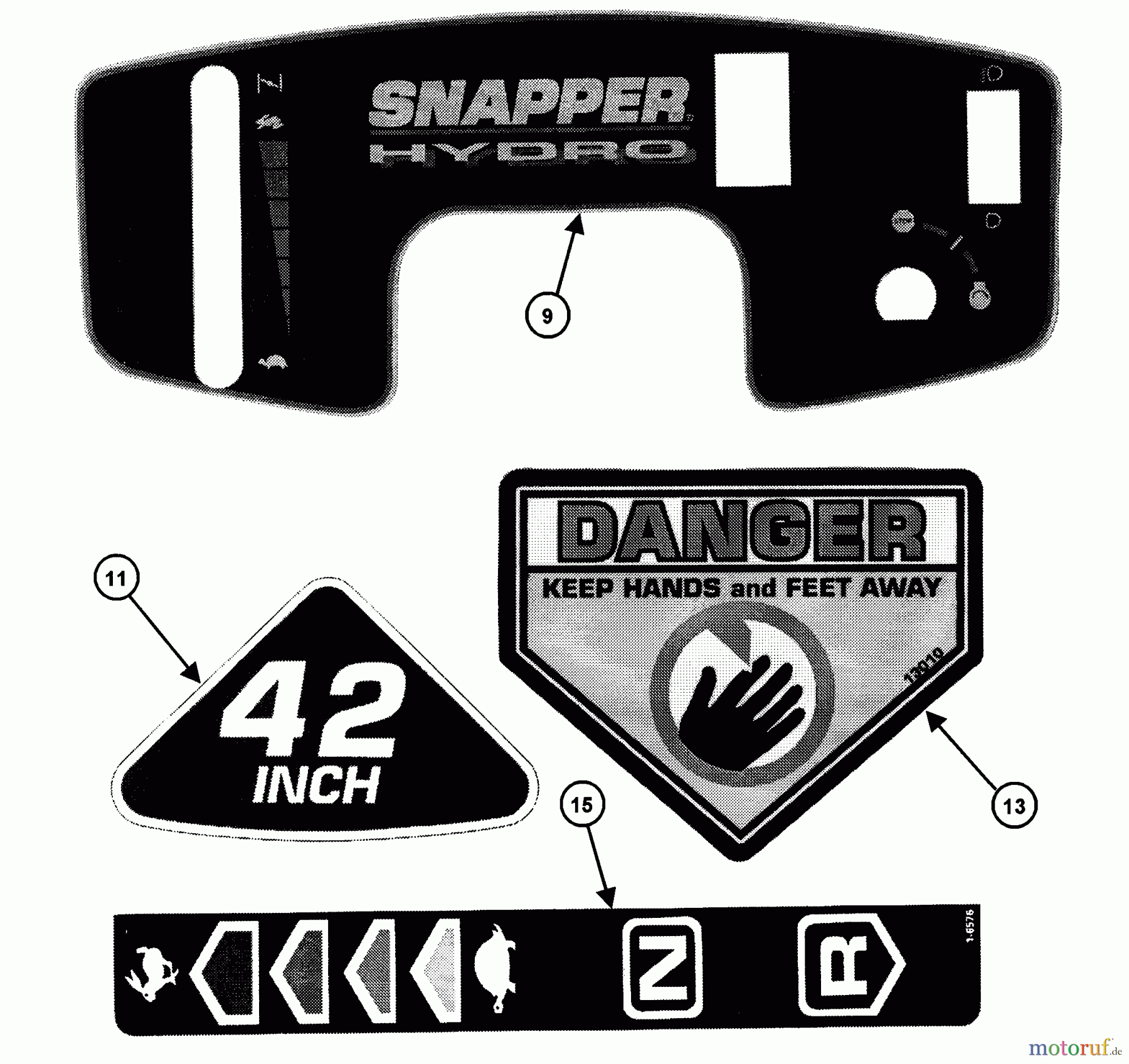 Snapper Zubehör. Rasenmäher 7060947 - Snapper Bag N-Wagon, 30 Bushel LT160H42FBV 42