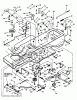 Snapper LT160H42FBV - 42" Lawn Tractor, 16 HP, Hydro Drive, Series F Ersatzteile Frame, Clutch, Brake & Steering Components (Part 1)