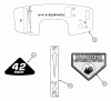 Snapper LT160H42GBV2 (84595) - 42" Lawn Tractor, 16 HP, Hydro Drive, Series G Ersatzteile Decals (Part 2)