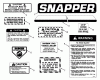 Snapper 30127BE - 30" Rear-Engine Rider, 12 HP, Series 7 Ersatzteile Decals