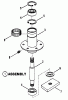 Snapper YT16D484B - 48" Yard Tractor, 16 HP, Disc Drive, Series 4 Ersatzteile Spindle Assembly (41" & 48" Outboard)