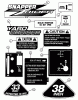Snapper YZ13381BE - 38" Zero-Turn Mower, 13 HP, ZTR Yard Cruiser, Series 1 Ersatzteile Decals (Part 1)