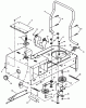 Snapper YZ13381BE - 38" Zero-Turn Mower, 13 HP, ZTR Yard Cruiser, Series 1 Ersatzteile Rear Frame Assembly