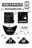 Snapper YZ18336BVE (85693) - 33" Zero-Turn Mower, 18 HP, ZTR Scrambler, Series 6 Ersatzteile DECALS (Part 1)