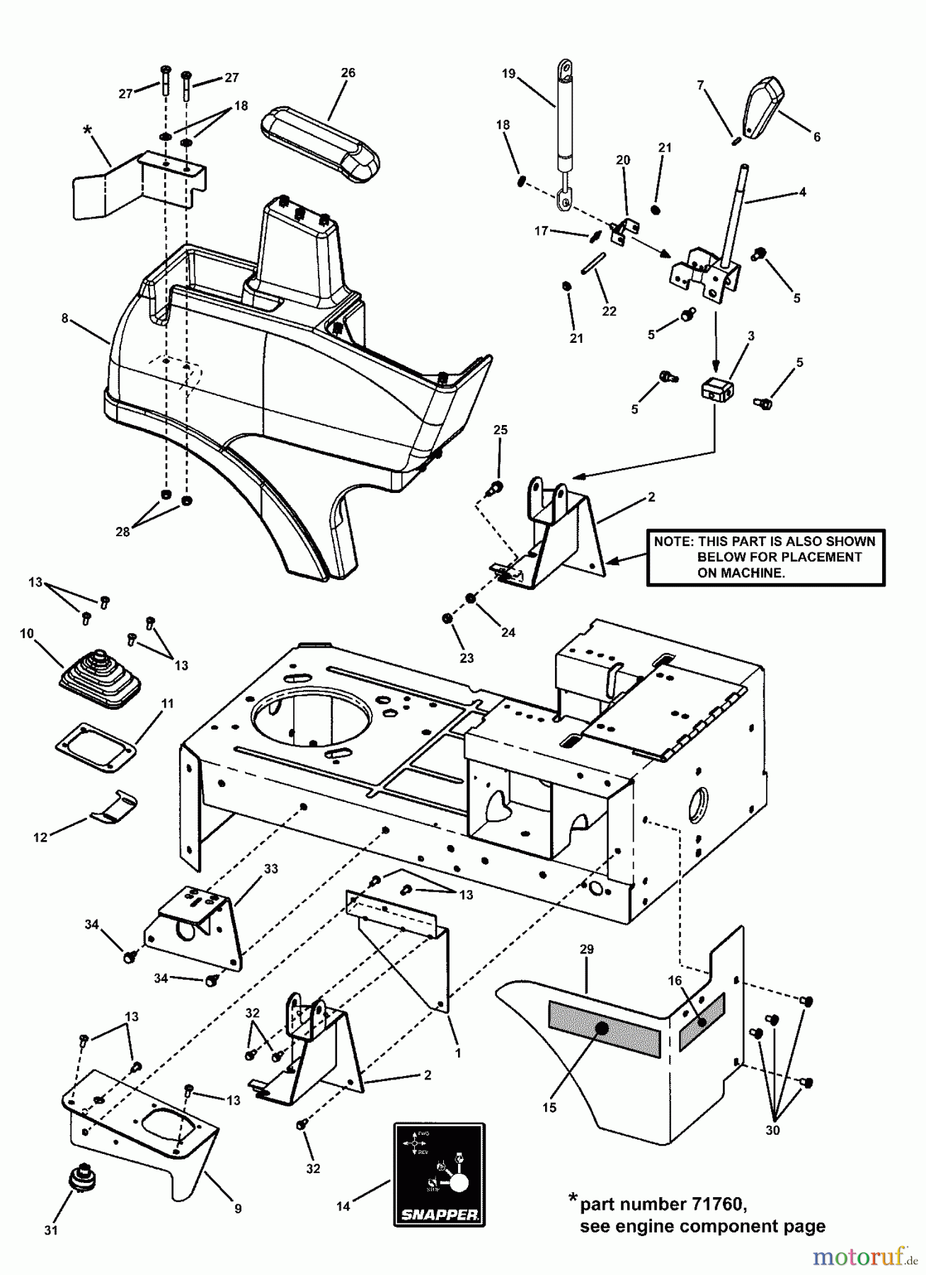 Snapper Zubehör. Rasenmäher 7060947 - Snapper Bag N-Wagon, 30 Bushel YZ20485BVE (84943) 48