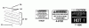 Snapper 7063044 - 33" Yard Cruiser Single Bag Grass Catcher Ersatzteile Weights_Decal Group