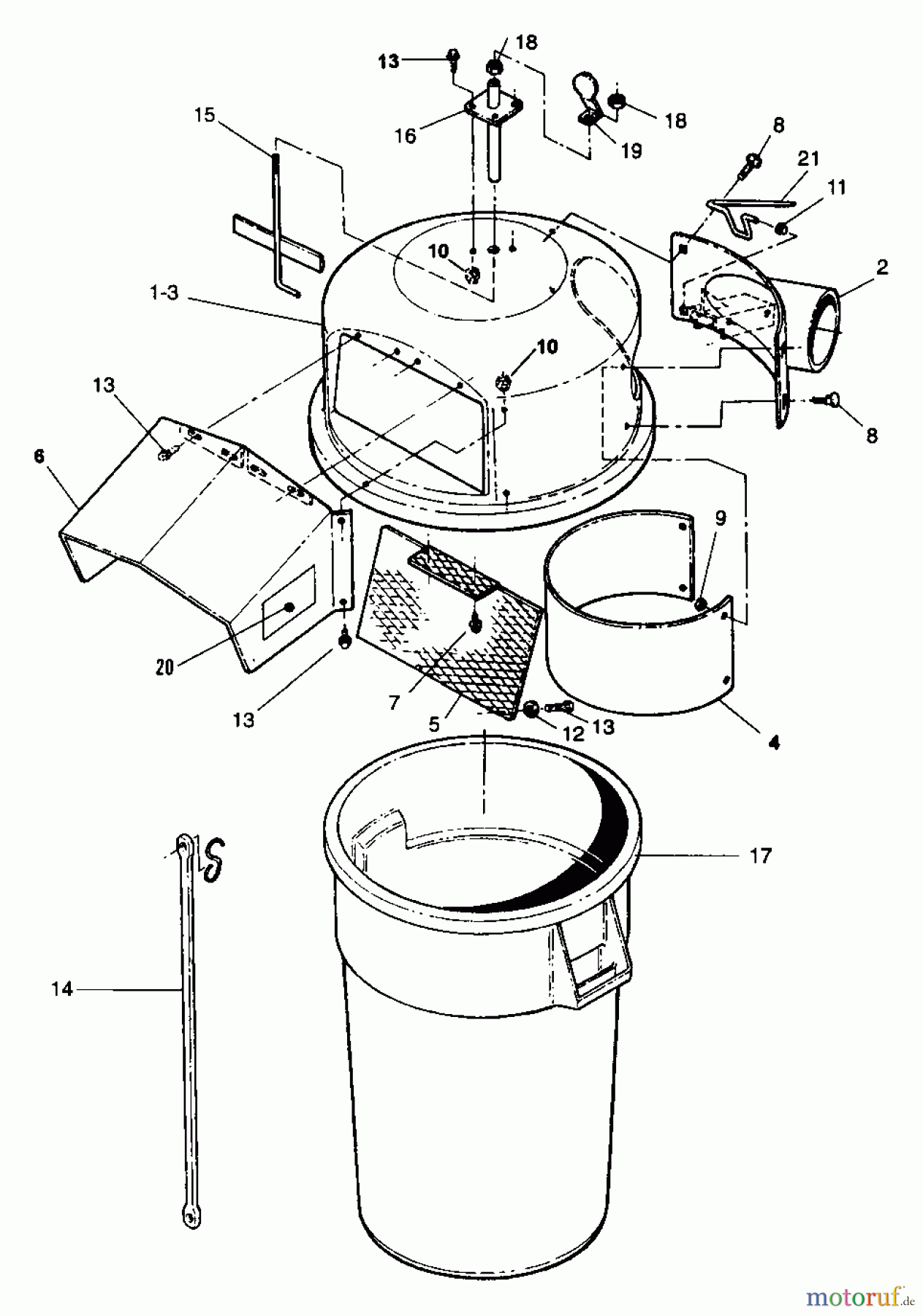 Snapper Zubehör. Rasenmäher 7063073 - Snapper Bucket Catcher Kit (Kohler Eng. Models) Catcher Assembly