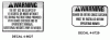Snapper 7063082 - Single Bag Catcher, 38" R.E.R. Ersatzteile Decal Group