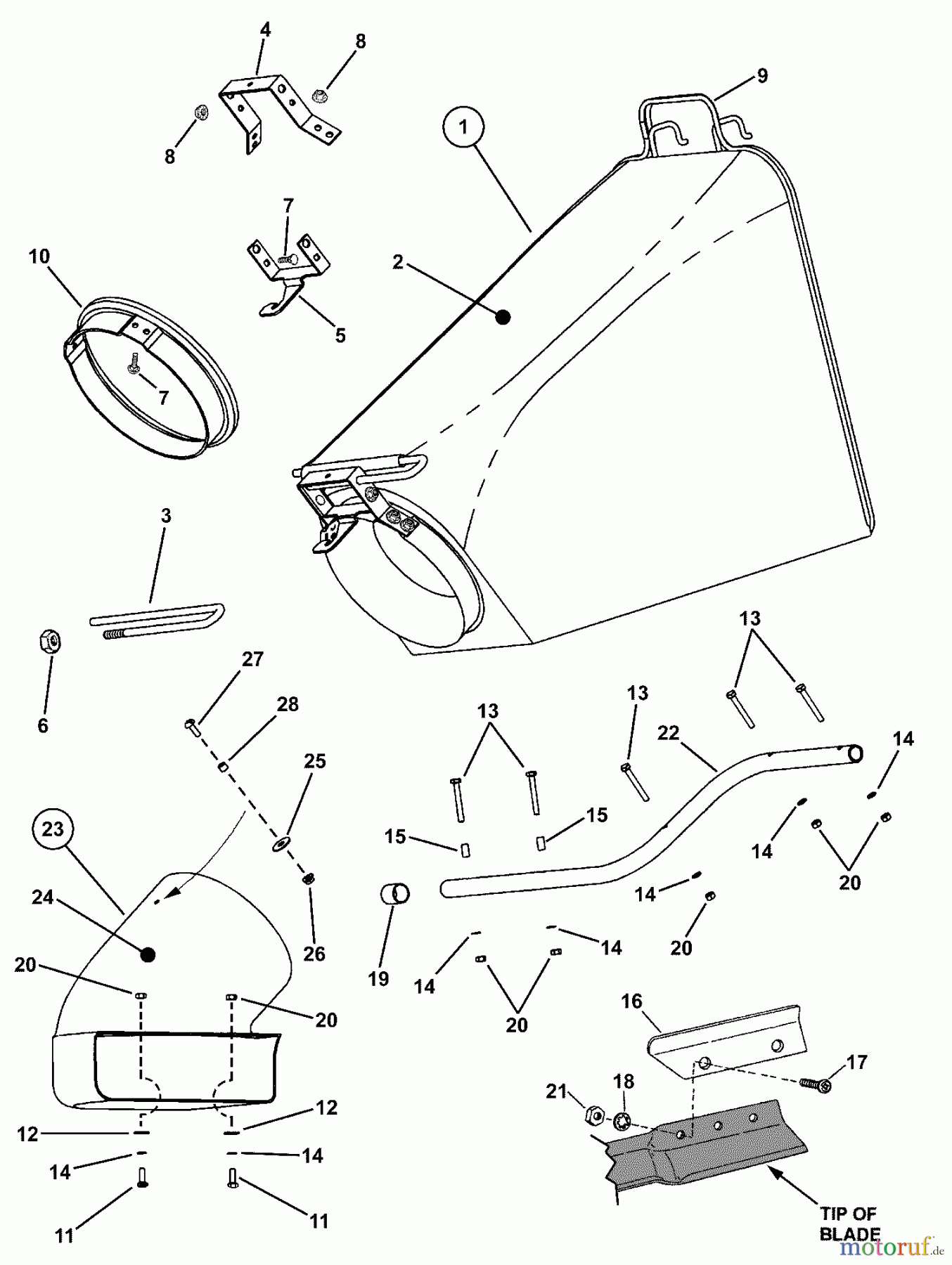 Snapper Zubehör. Rasenmäher 7063086 - Snapper High-Wheel Walk-Behind Grass Bag Kit High-Wheel Walk-Behind Grass Bag Kit