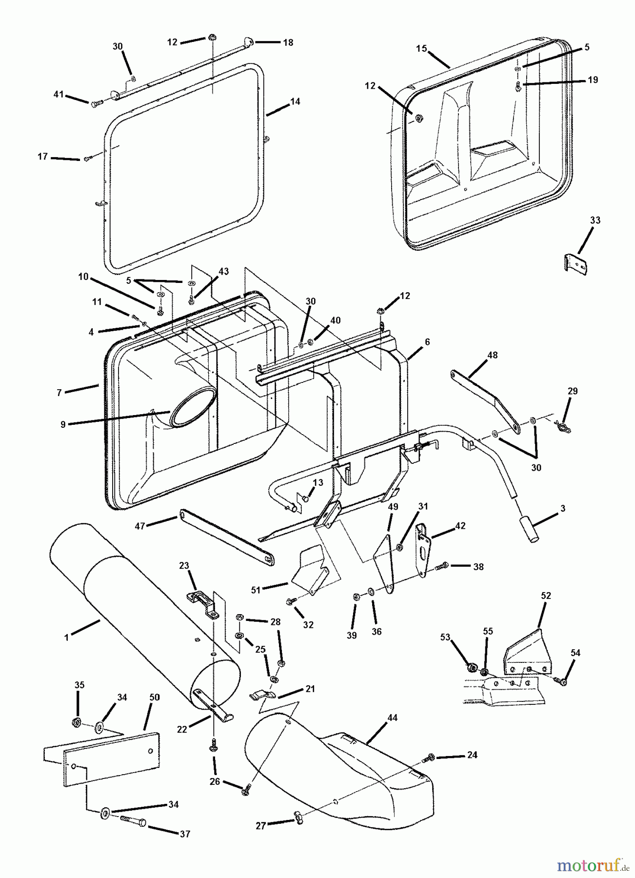 Snapper Zubehör. Rasenmäher 7063125 - Snapper Clamshell Catcher, 28