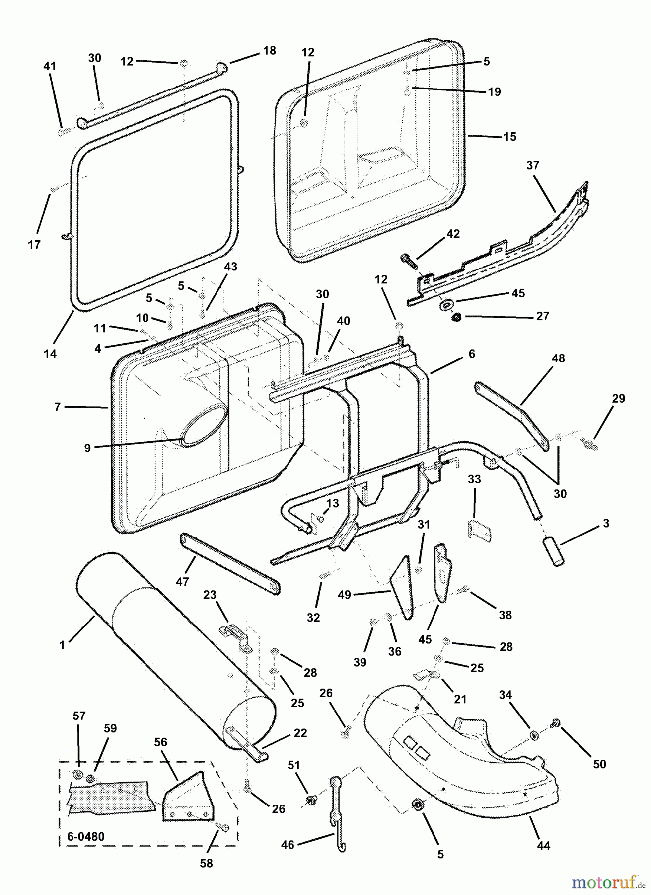  Snapper Zubehör. Rasenmäher 7063130 - Snapper Clamshell Catcher, 38