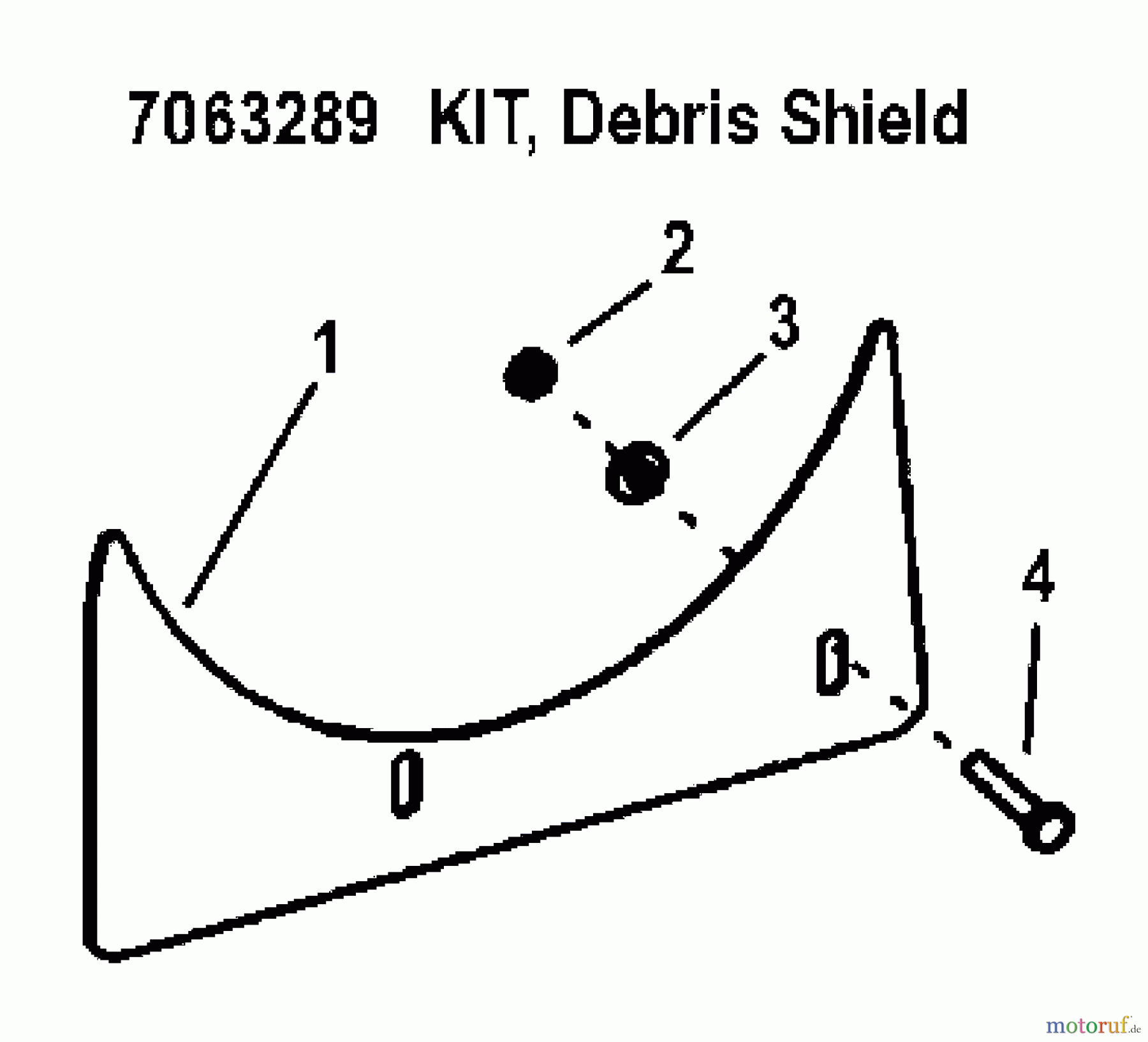 Snapper Zubehör. Rasenmäher 7063289 - Snapper Debris Shield, Single Bag Grass Catcher Kit KIT, DEBRIS SHIELD