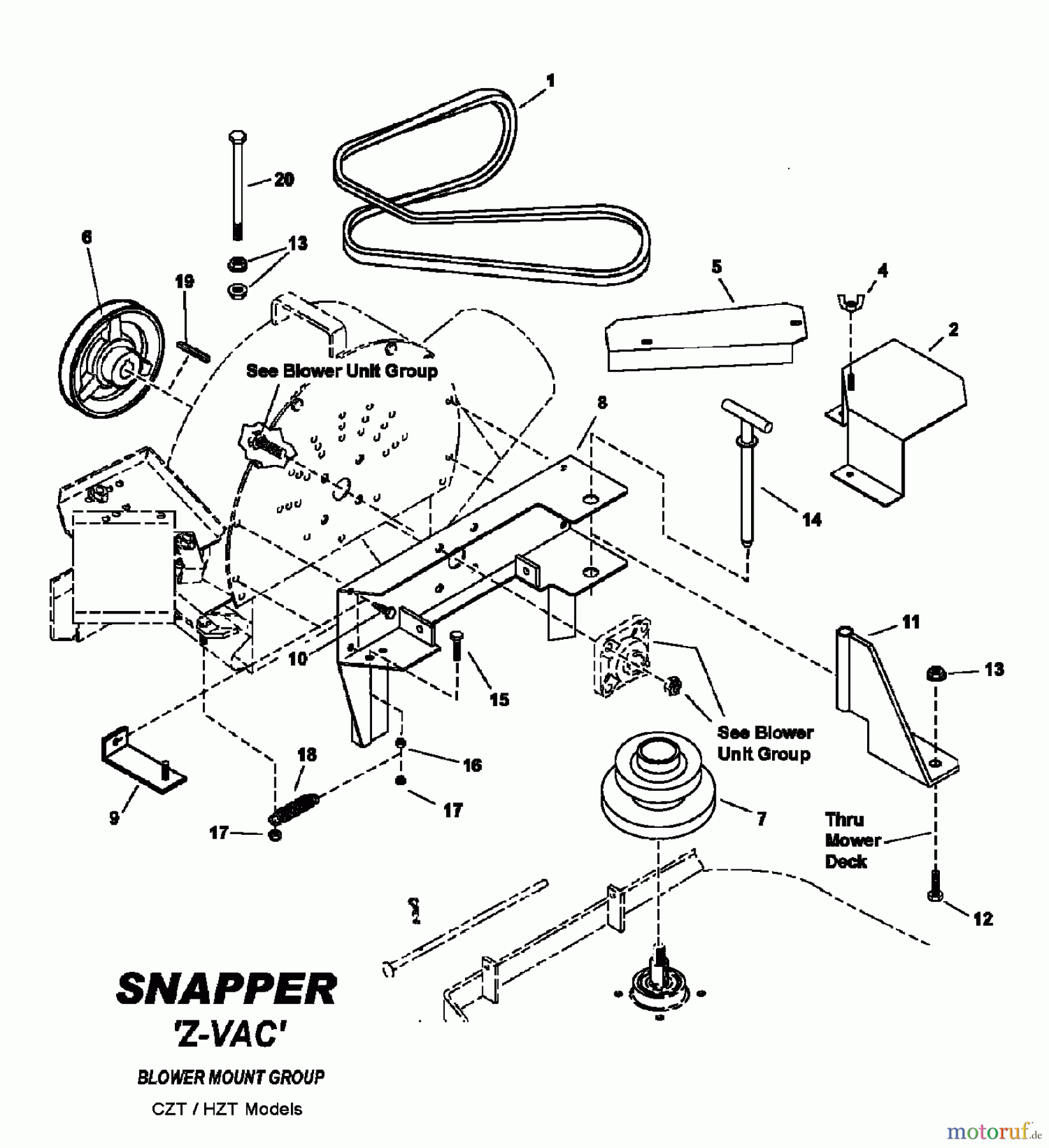 Snapper Zubehör. Rasenmäher 7063375 - Snapper Twin Bag Catcher, 48