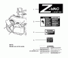 Snapper 7600003 - Clamshell Grass Catcher, 48" Z-VAC Ersatzteile Snapper Z-Vac Decal Group