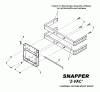 Snapper 7600028 - Large Clamshell Grass Catcher, 61" NZM Ersatzteile CLAMSHELL CATCHER MOUNT GROUP