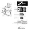 Snapper 7600028 - Large Clamshell Grass Catcher, 61" NZM Ersatzteile DECAL GROUP