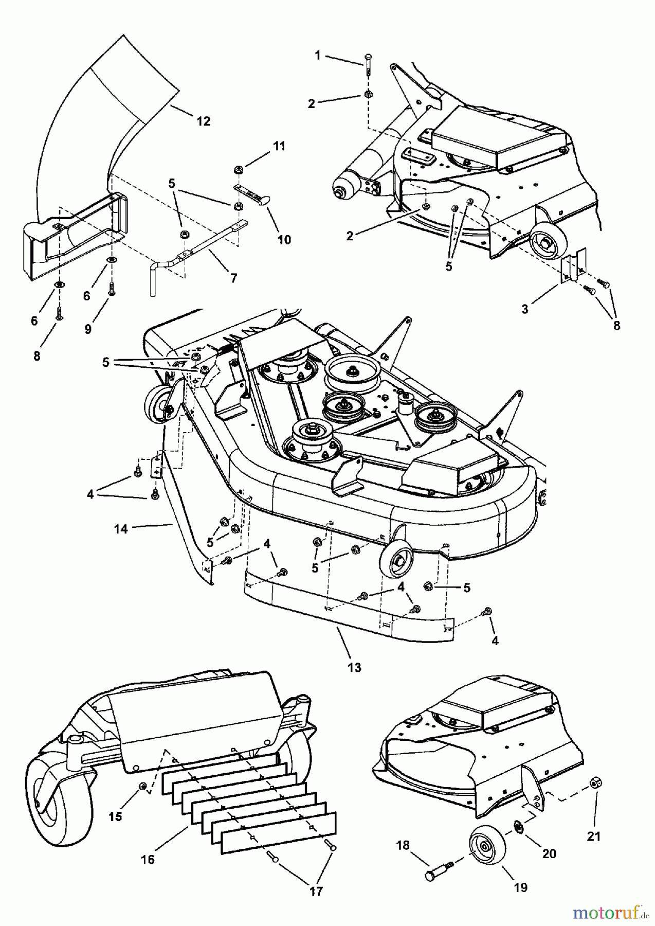 Snapper Zubehör. Rasenmäher 7600029 - Snapper 44