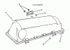 Snapper 7600069 - 42" Triple Bag Grass Catcher Ersatzteile COVER ASSEMBLY