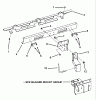 Snapper 7600069 - 42" Triple Bag Grass Catcher Ersatzteile COVER ASSEMBLY SUPPORT
