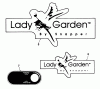 Snapper 7080426 - 19" Lady Garden Single Stage Snowthrower Ersatzteile Decals (Part 2)