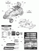Snapper NXT2752 (2690848) - 52" Lawn Tractor, 27 HP, NXT200, LT125 Series Ersatzteile Decals Group - 42", 46" & 52" Deck