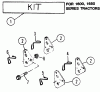 Snapper 7080299 - 48" Mower Attachment, MF Series Ersatzteile Mid-Mount Implement Bracket Kit - 1600, 1650 Series Tractors