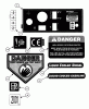 Snapper EZF6100M - 61" Out Front Mower, Commercial Lawn & Turf Series 0 Ersatzteile Decals (Part 2)