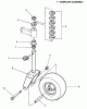 Snapper FM7300 (84320) - 73" Commercial Lawn & Turf Series 0 Ersatzteile Caster Assembly