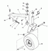 Snapper PL71250KW - Wide-Area Walk-Behind Mower, 12.5 HP, Gear Drive, Loop Handle, Series 0 Ersatzteile Caster Assembly