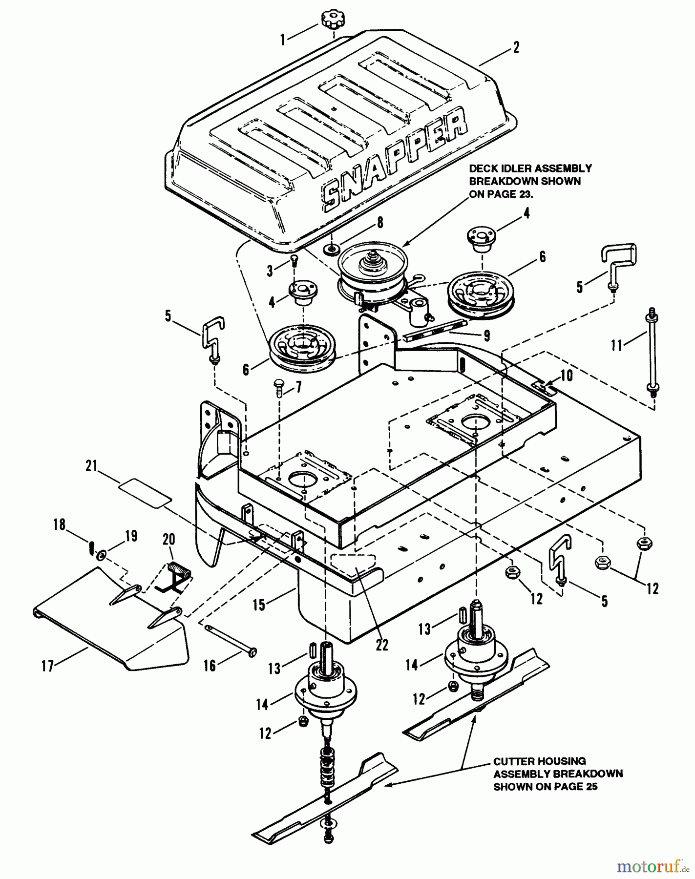  Snapper Mähdecks PMA7362 - Snapper 36